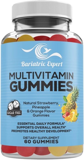 [BRSRMYDQBVYROGT6] Bariatric Expert Multivitamin Sugar Free Gummies – Fast-Melting Συμπλήρωμα διατροφής για ενήλικες Post Bariatric Surgery, Nutritionist Συνιστάται, 60 Count