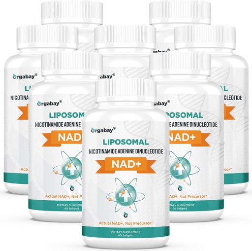 [BRSW2BD7CR6AKCI2] Orgabay Liposomal NAD+ Ergänzung 500 mg, hohe Absorption, Boost NAD+ mit TMG 250 mg, Actual NAD Plus Mehr Efficient Than Nicotinamid Riboside, Unterstützung Cellular Energy, Healthy Aging | 480 Softgels