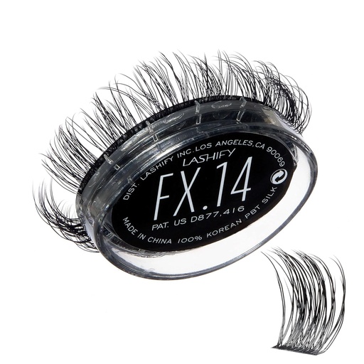 [BRSROYIDBYPW2DTU] Lashify Fluffy FX 14mm Gossamer DIY Eyelash Extensions Refill, For The Most Curliest and Fluttery Appearance, Black, Easy False Lashes