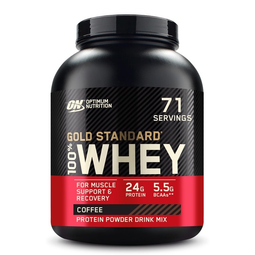 [BRSWIYA2AR7BUHQV] Optimum Nutrition Gold Standard 100% Whey Protein Powder, Coffee, 5 Pound (Packaging May Vary)