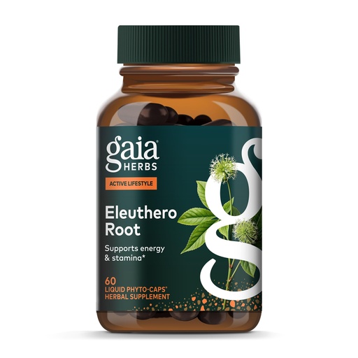 [BRSWIYL7C4ARUDDO] Gaia Herbs Eleuthero Root - Energy, Stamina & Mental Endurance Support* - Eleuthero Root (Siberian Ginseng) Adaptogen Herbal Supplement - 60 Vegan Liquid Phyto-Capsules (60 Servings)