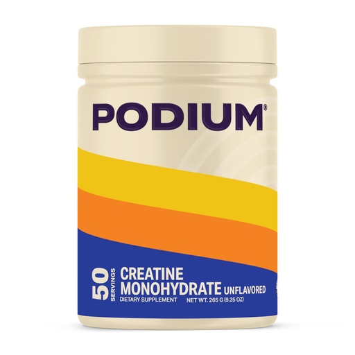 [BRSROZTRPJYBUA3L] Podium Nutrition, Solos | Creatine Monohydrate, 50 Servings, Unflavored, Boost Athletic Performance