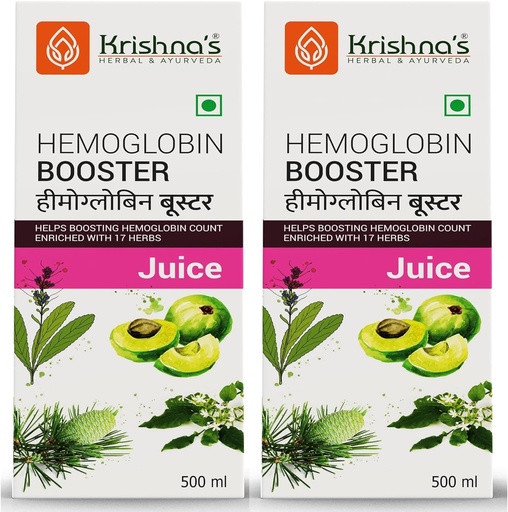 [BRSROCA3DEBGM23D] Generic SS Hemoglobin Booster Juice - 500 ml (Pack of 2) | Helps to improve your Haemoglobin Count | Goodness Dev Daru, Kutki, Amla