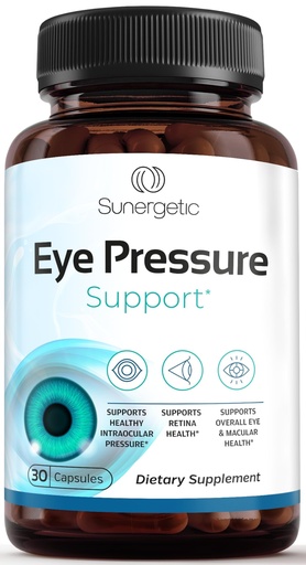[BRSRA237BUBWAE3K] Sunergetic Premium Eye Pressure Support Supplement - Eye Pressure Supplement with Saffron, Lutein, Zeaxanthin, Bilberry & Pine Bark - Supports Ocular Health & Overall Vision - 30 Count