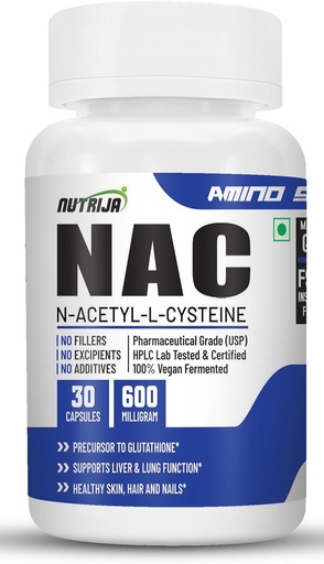 [BRSRMCYTOQFQK2T7] NAC (N-Acetyl L-Cysteine) 600mg - 30 Capsules