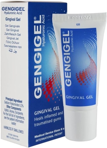 [BRSWIF37CUARMF36] Gengigel Hyaluronic Acid Oral Gel for Mouth & Gum Discomfort (20ml), Soothes Irritation, Promotes Natural Healing & Protects Delicate Oral Tissue, No Paraben or SLS, Vegan & Kosher