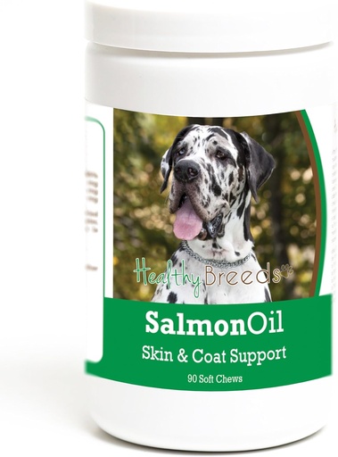 [BRSWGEICCMFQKCT5] Healthy Breeds Great Dane Salmon Oil Soft Chews 90 Count