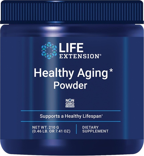 [BRSROCD6BAGWM3Y2] Life Extension Healthy Aging Powder, Healthy Aging Supplement, Heart Health, Brain Health, Exercise Performance, Taurine, Lithium, spermidine, Powder Blend, Non-GMO, Vegetarian, 30 Servings