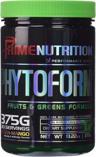 [BRSWKYTYAIORWDL4] Phytoform | Fruits & Greens | Prime Nutrition | 375g | 30 Servings (Peach-Mango)