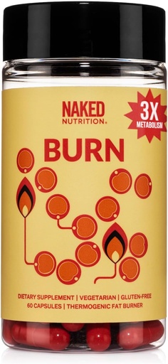 [BRSRO2YHBUFAKYD4] NAKED Metabolism Booster & Thermogenic Fat Burner for Men & Women - Weight Loss Pills for Women - Belly Fat Burner with Gold Standard Clinical Trial - Appetite Suppressant for Weight Loss for Women