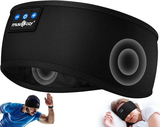 [BRSW2GL5CQJRGD3J] MUSICOZY Sleep Headphones Bluetooth 5.4 Headband, Sports Wireless Earphones Sweat Resistant Earbuds Sleeping Headphone with Ultra-Thin HD Stereo Speaker for Workout Running Cool Gadgets Unique Gifts