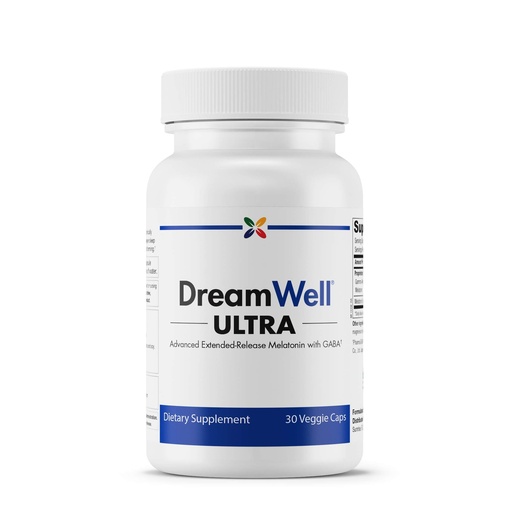 [BRSWGAT6DIFQIH3Z] Stop Aging Now - DreamWell Ultra - Advanced Melatonin with GABA - Nervousness and Stress Relief, Sleep Support - Non-Drowsy and Non-Habit Forming - 30 Vcaps