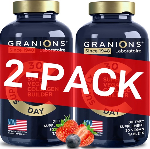 [BRSROZARC55BAHT5] Vegan Collagen Supplements for Women & Men - Plant Based Collagen Boost for Hair, Skin, Nails, Joints - Vegan Biotin, Hyaluronic Acid, Amino Acids, Organic Collagen Peptides - 60 Collagen Vegan Pills