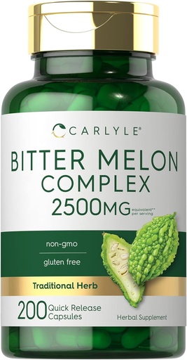 [BRSWYHTQDECQKC3J] Carlyle Bitter Melon Capsules 2500 mg ... 200 Count...