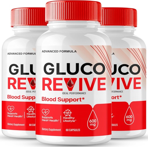 [BRSRABT5C5YRAYAZ] Gluco Revive Pills, Gluco Revive Supplement Capsules, GlucoRevive Health and Wellness Support - Maximum Strength All Natural Advanced Formula, GlucoRevive Health Pills Reviews (3 Pack)