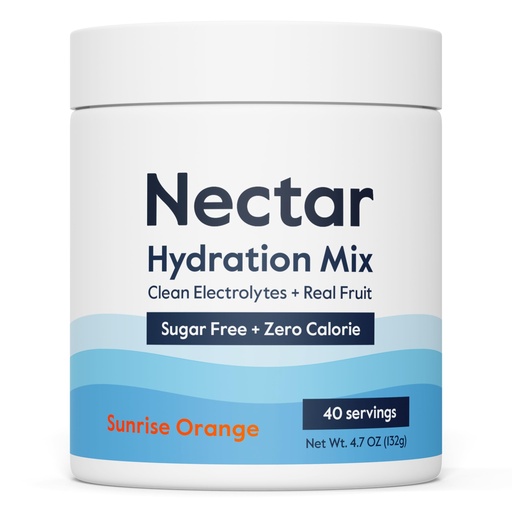 [BRSRMAQDDIPG2HLJ] Nectar Sugar Free Electrolytes Powder - Organic Fruit No Sugar or Calories - Hydration Powder for Dehydration Relief and Rapid Rehydration - Keto and Paleo (Orange 40 Serving Tub)