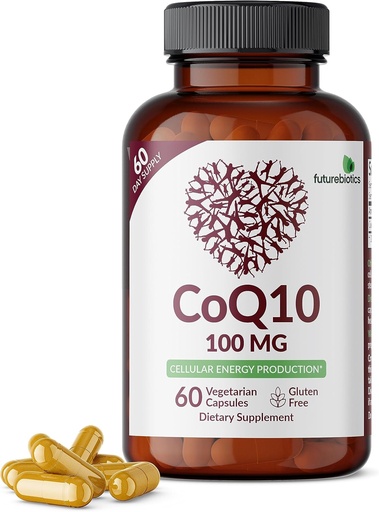 [BRSROEI2CUAQODTK] Futuros CoQ10 MG 100 Producció d'Energia Celular, 60 Vegetarian Capsules