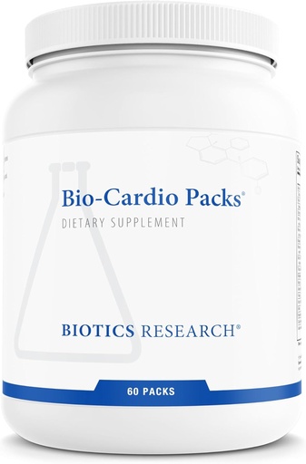 [BRSWGFAYBB5RM3A2] BIOTICS Research Bio Cardio Packs Convenient Daily Supplement Packets for Heart Health, Essential Fatty Acids, Comprehensive Nutritional Formula, Cardiovascular Health 60 Packs