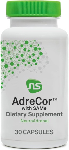 [BRSWIEIPCUORADA5] NeuroScience Adrenal Support Supplements for Women & Men - AdreCor with Same - Help Combat Adrenal Fatigue & Promote Mood Support - with L Tyrosine + Activated Vitamin B6 & Vitamin B12 (30 Capsules)