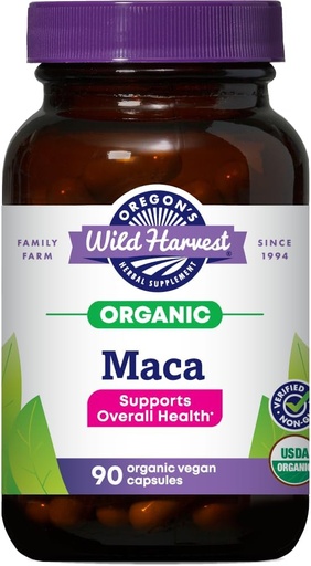 [BRSWIGT5BJ6GMGTO] Oregon's Wild Harvest Maca Root | Made with Organic Raw Maca Root and Vegan Capsules, 90 Count