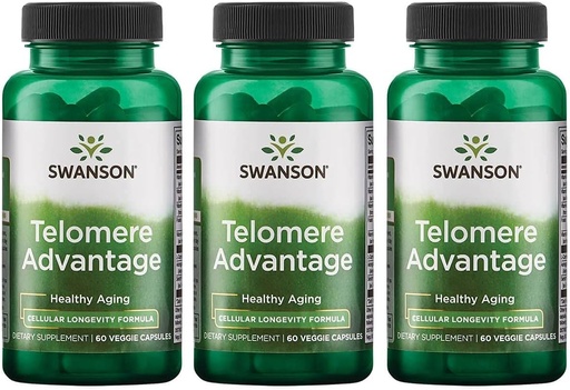 [BRSWGFD3BYFAKCD6] Swanson Ultra Telomere Advantage 60 Veg Caps 3 Pack