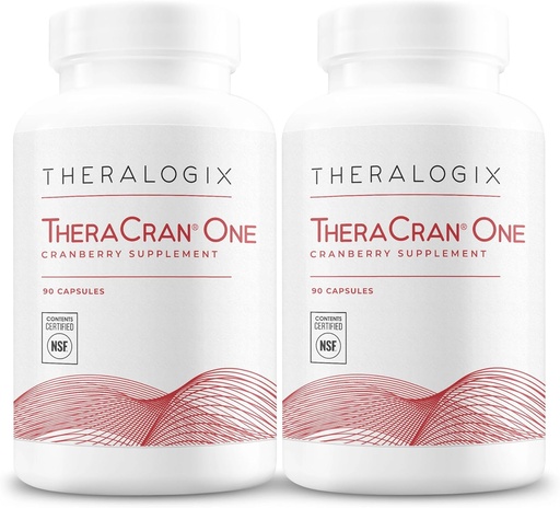 [BRSRAFTRC4IQOYA2] Theralogix TheraCran One Cranberry Capsules - 180-Day Supply - Cranberry συμπλήρωμα για άνδρες και γυναίκες - Cranberry Χάπια για την υποστήριξη της ουροποιητικής Φυλλαδικής Υγείας* - 36mg PACs ανά κάψουλα - NSF Πιστοποιημένο, 180 Συμβούλιο