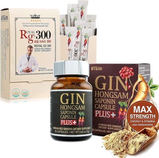[BRSWYGIPBEFBE2TD] Gin Hongsam + RG3 300 Premium Bundle Korean Red Ginseng