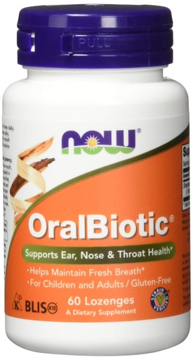 [BRSWIZYZOMPBCHDY] Now Foods OralBiotic, Developed for Adults & Children, Strain Verified, 60 Lozenges
