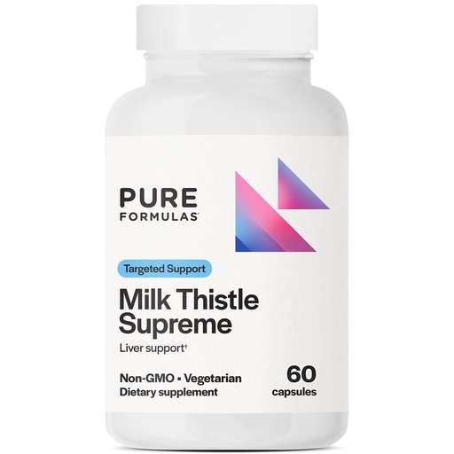 [BRSROAIRCFYA2F36] PureFormulas Milk Thistle Supreme 250 mg – Liver Health & Antioxidant Support – Non-GMO Vegetarian Capsules – 60 Count