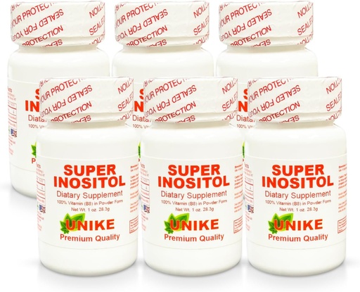 [BRSROHTYPJ6BYDLP] Super Inositol Dietary Supplement| Inositol (Vitamin B8) Powder for Hormonal Balance, Fertility and Ovarian Support| Gluten Free, Vegan 1 Oz (Pack of 6)