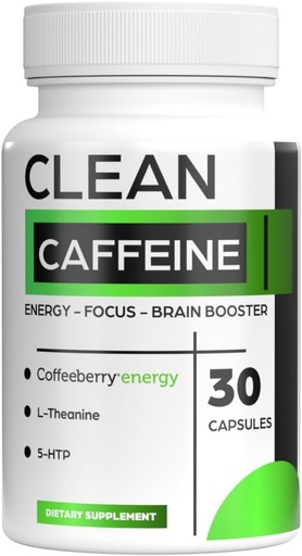 [BRSROCAEO4FQKCL4] Čisté kofeinové pilulky - Coffeeberry Energy Caffeine - No Jitters - Čistá energie - Kofeinové pilulky - 30 denní dodávka