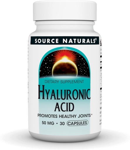 [BRSWIY34BMPGOCD4] Fuente Naturales Ácido hialurónico, promueve articulaciones saludables*, 50 mg - 60 cápsulas