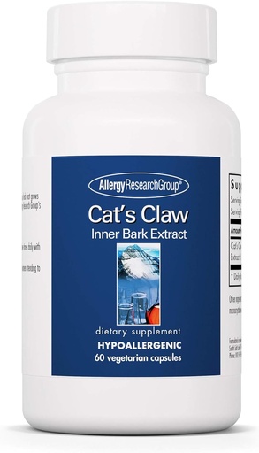 [BRSWIYIPAQORUFDO] Allergy Research Group Cat's Claw - Inner Bark Extract, Joint Health & Immune Support, Herbal Supplement, Organic, Vegetarian Capsules - 60 Count