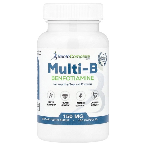 [BRSWIY32BJ4AKYA7] Benfotiamine Inc, Multi-B Neuropathy Support Formula, 150 mg, 120 Capsules (1)