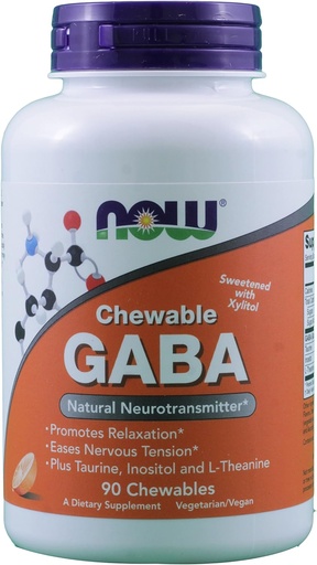 [BRSWIZYNBICR43DC] GABA 250mg Orange Flavor 90 Chewable Tablets (Pack of 2)
