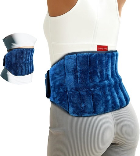 [BRSRAHQCBV7RO3D2] Comfytemp Microwave Heating Pad for Back Pain Relief, Periods Cramps, 2.5LB Wearables Microwavable Heating Pads, Moist Heat Therapy for Sciatica, Waist Coccyx, Warm Compress Recovery Get Well Gift