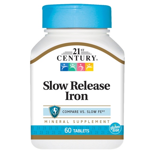 [BRSWKHQKBAOQ4DDO] 21st Century Slow Release Iron Tablets, 60 Count