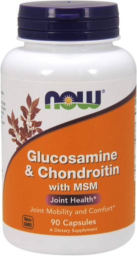 [BRSWIBDROJ7BYDDK] NOW Foods Glucosamine & Chondroitin with MSM, 90 Count