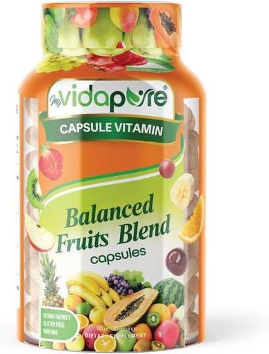 [BRSRMGL4PIBQMGT3] MYVIDAPURE Balanced Fruits Blends – Whole Natural Food – Superfood! – Non-GMO – Vegan Friendly