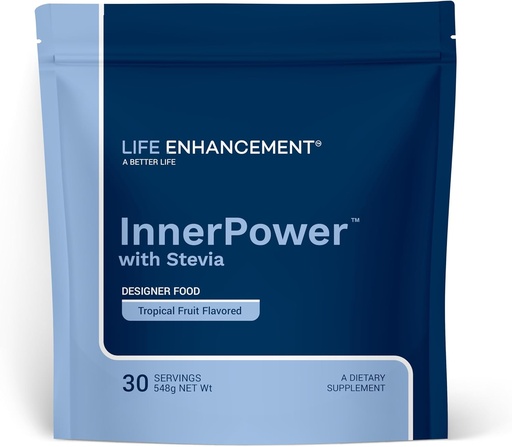 [BRSWGAIFAQJR6ET2] Life Enhancement InnerPower with Stevia |Amino Acids, B Vitamins, Choline, Folate, Minerals, and More | 30 Servings