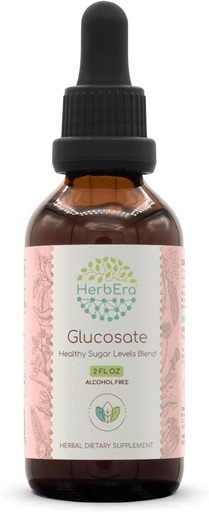[BRSWYEINDENAIA3G] HerbEra Glucosate B60 Extracto libre de alcohol Tintura, Bitter Melon Fruit, Cinnamon Bark, Dandelion Root, Gymnema Leaf, Fenugreek Seeds, Amla Fruit. Niveles de azúcar saludables Blend 2 Fl Oz