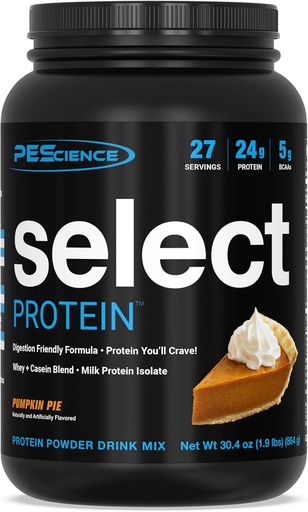 [BRSW2FI5OQNWGF33] PEScience Chọn Protein Powder, Whey và Casein Powder, Clean Protein Powder cho phụ nữ và đàn ông, Low Calonie, Low Carb, Keto Friendly, Gluten free - bí ngô, 27 phục vụ