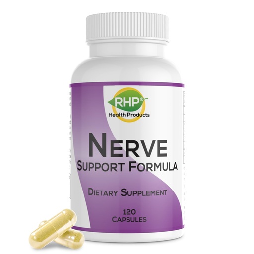 [BRSWIYQFDEAAYE3C] RHP Nerve Support Formula. Nutritional Support of Neuropathy, Nerve Relief from Aches, Nerve Pain & Discomfort. B-Complex with Benfotiamine and Methyl B12. 120 Capsules