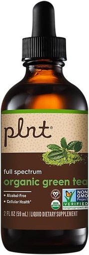 [BRSROFD4CQCBGCYU] plnt Organic Liquid Green Tea a Full Spectrum a Supports Cellular Health - Alcohol-Free (2 fl. oz.)