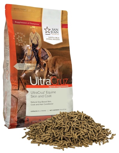 [BRSWGAYLCF5QG3QY] UltraCruz® Equine Skin and Coat Pellet, 10 lb