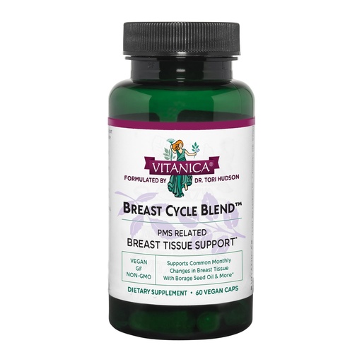 [BRSWIYQPB5YBEYLA] Vitanica - Breast Cycle Blend - Breast Cycle Support - 60 Vegetarian Capsules