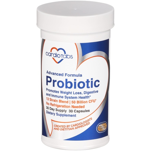 [BRSWGCANBABRS33J] Advanced Probiotic w/ 50 Billion CFU Per Serving, Shelf Stable, Men's and Women's Probiotic Supplement to Stay Fit, 30 Capsules