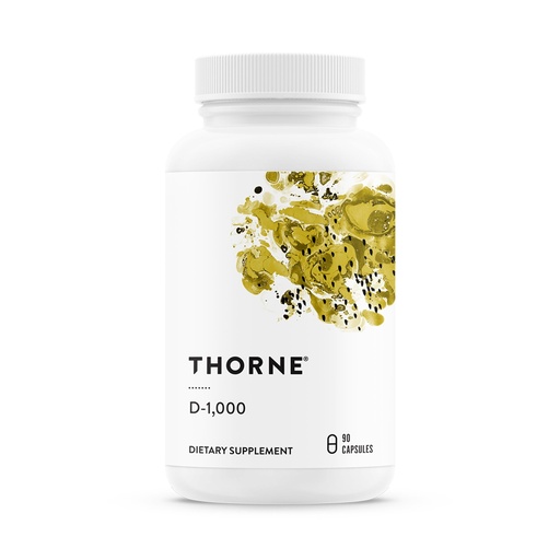 [BRSWG236BN5AECD6] THORNE - Vitamin D3 Supplement - Supports Healthy Bones, Teeth, Muscles, Cardiovascular & Immune Function* - Gluten, Dairy & Soy-Free - 1,000 IU - 90 Servings