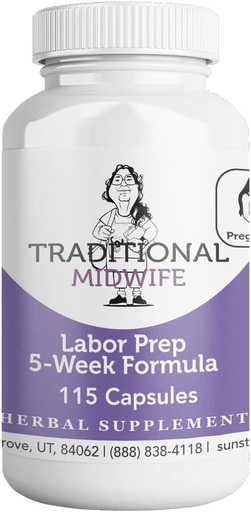 [BRSWKHDQCRYRYCI6] Labor Prep 5-Week Formula, 115 Veggie Capsules