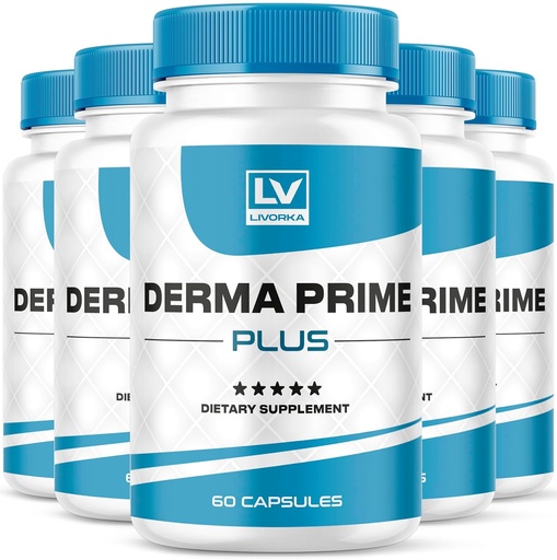 [BRSRAGAYOEFQM2D3] (5 Pack) Derma Prime Plus Capsules, Derma Prime Plus, Derma Prime Plus Sweet Relief, Derma Prime, Derma Primer, Dermaprime Plus, 300 Capsules For 5 Months